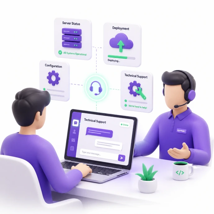 پشتیبانی و استقرار تضمینی Odoo ERP همراه با راهنمایی و آموزش کاربران
